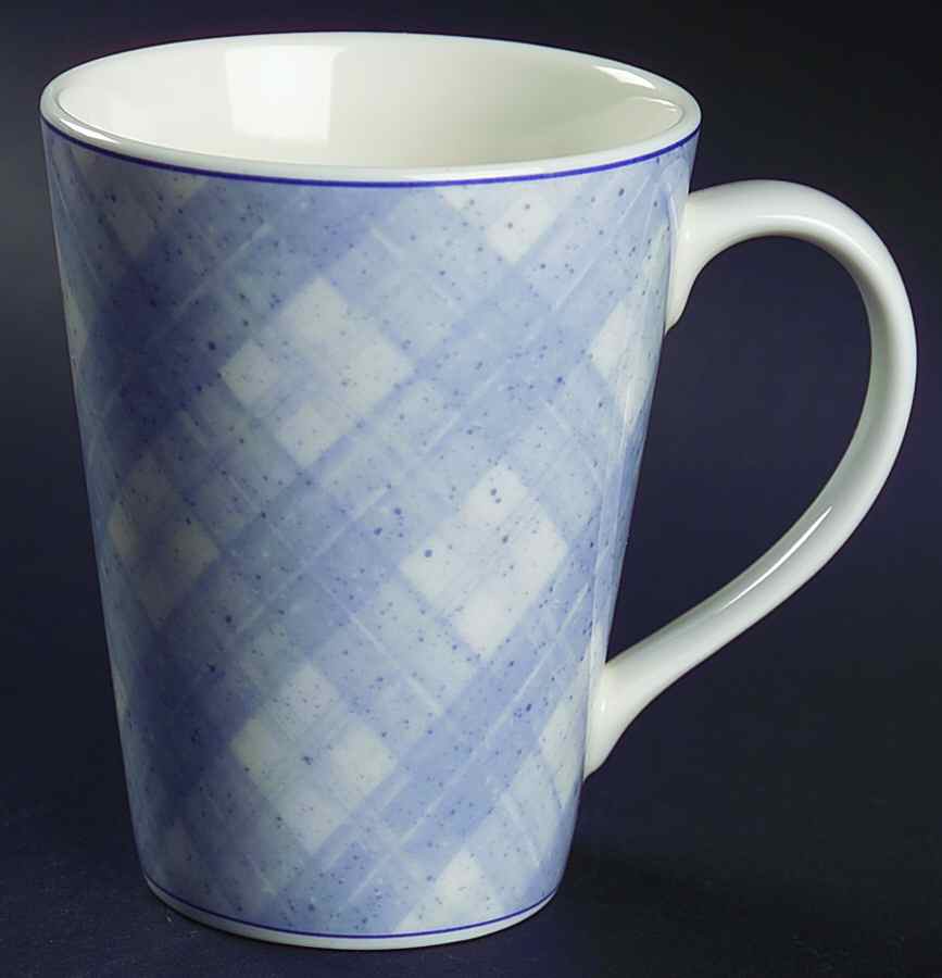 Blue Plaid Mug by Epoch-1