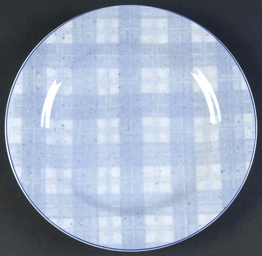 Blue Plaid Salad Plate by Epoch-1