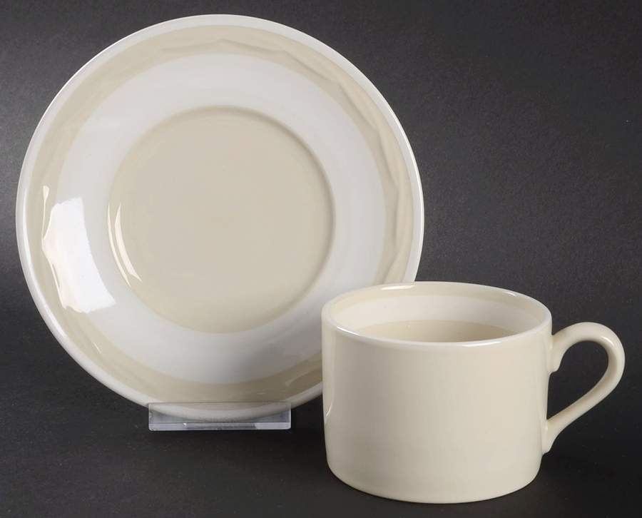 Whipped Cream Flat Cup & Saucer Set by Epoch-1