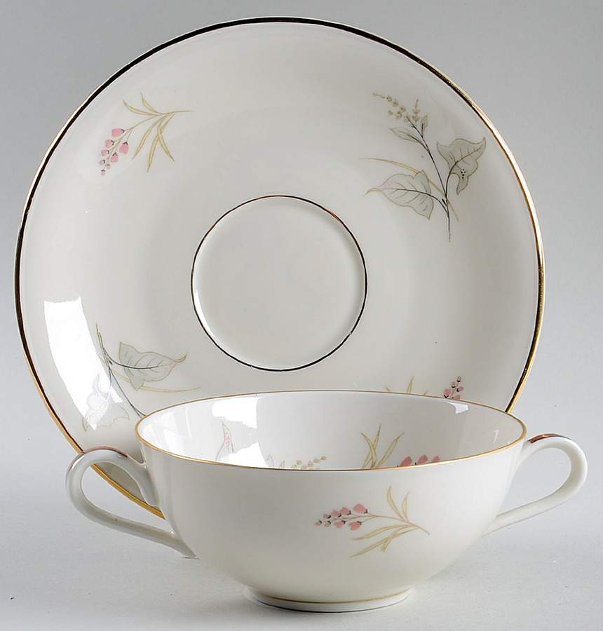 18134 Flat Cream Soup Bowl & Saucer Set by Edelstein-1
