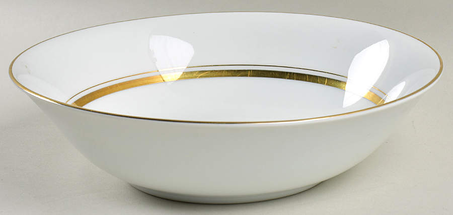 Crown Gold 9" Round Vegetable Bowl by Empress (Japan)-1