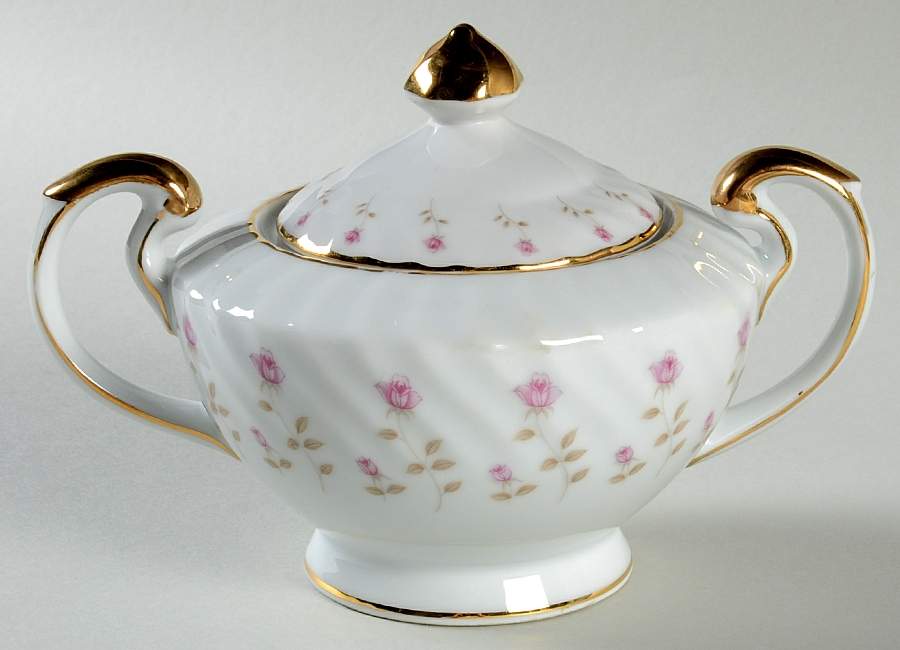 Terrace Sugar Bowl & Lid by Empress (Japan)-1