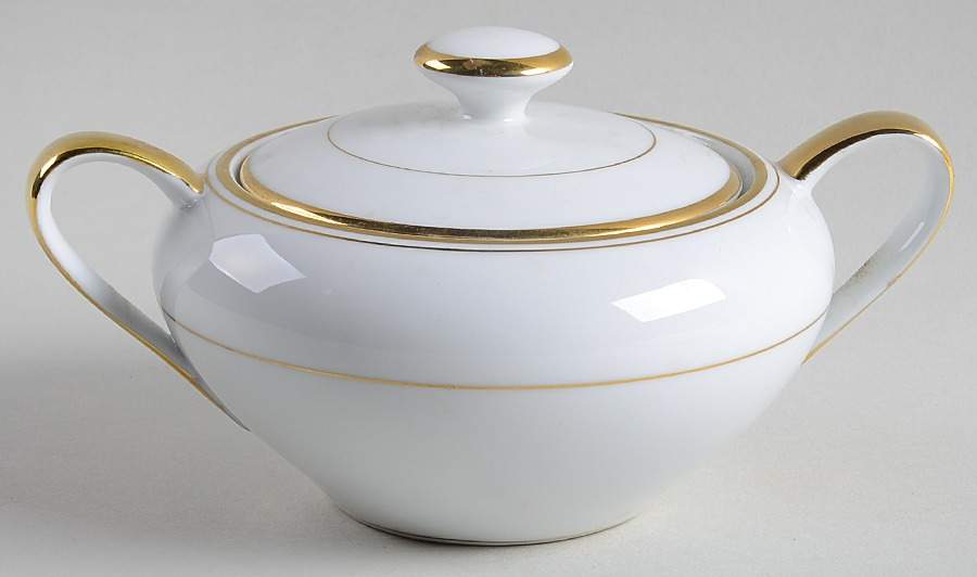 Royal Gold Sugar Bowl & Lid by Empress (Japan)-1