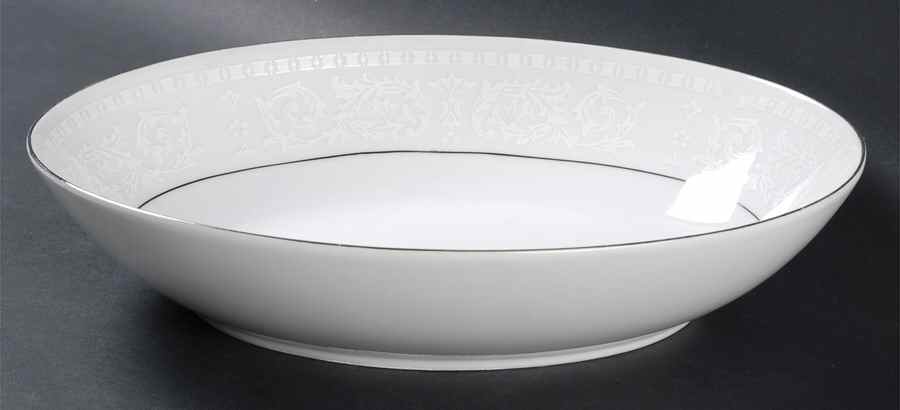 Bridal Brocade (Rim) 10" Oval Vegetable Bowl by Executive House-1