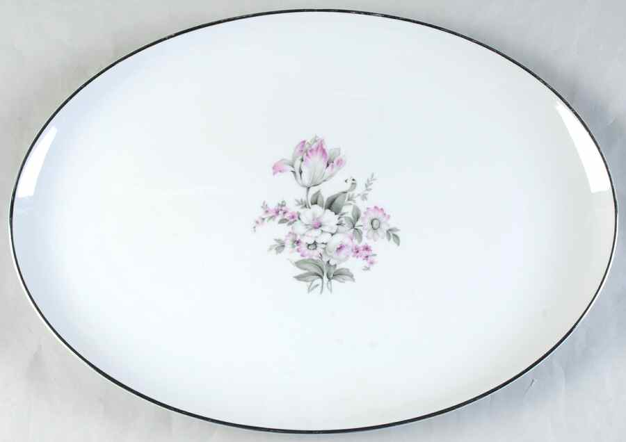 EMB63 15" Oval Serving Platter by Embassy (American)-1