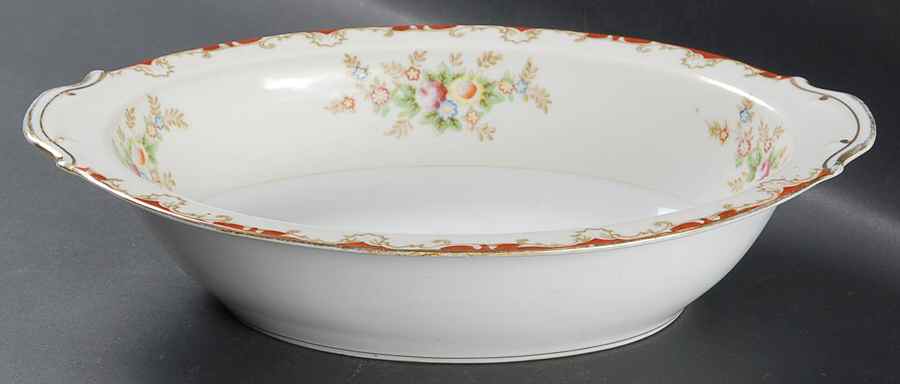 EMP77 10" Oval Vegetable Bowl by Empress (Japan)-1