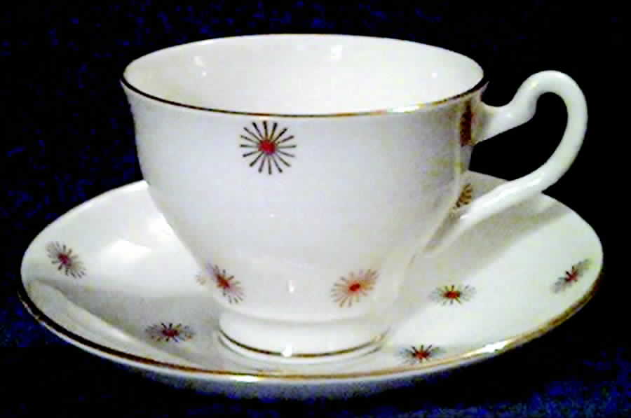 EZC3 Footed Cup & Saucer Set by English Castle-1