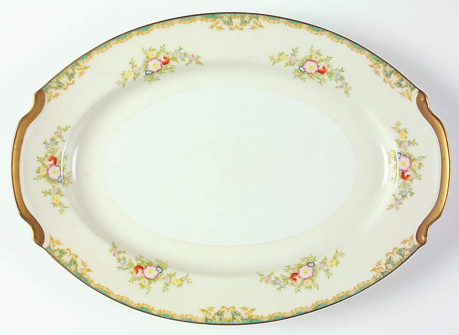 EMP43 15" Oval Serving Platter by Empress (Japan)-1