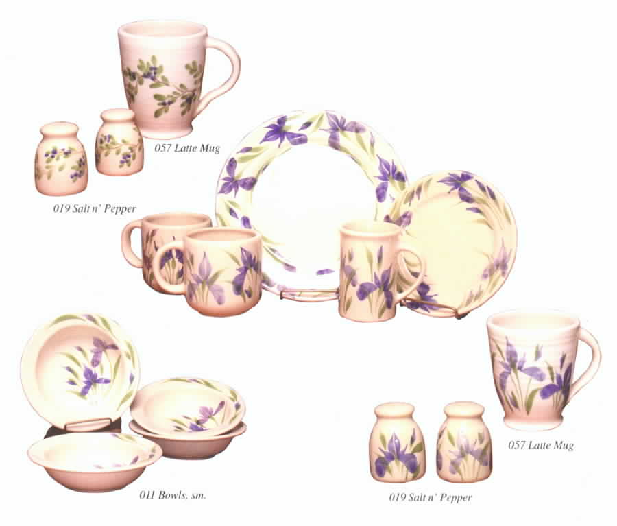 Field of Iris Dinner Plate by Emerson Creek Pottery-1
