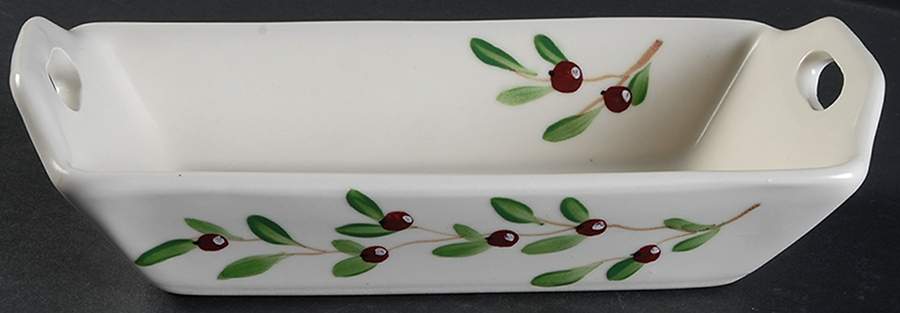 Cranberry 9" Cracker Tray by Emerson Creek Pottery-1