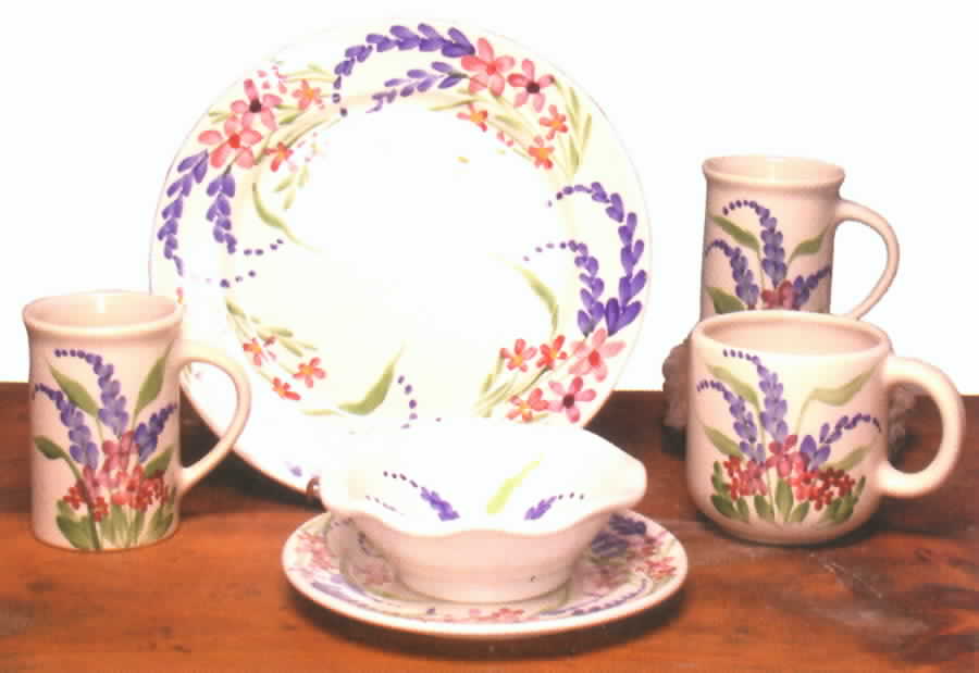 Summer Bouquet Dinner Plate by Emerson Creek Pottery-1
