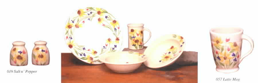 Sunshine Bouquet Dinner Plate by Emerson Creek Pottery-1