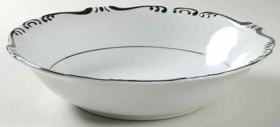 Regent Platinum 9" Round Vegetable Bowl by Empress (Japan)-1