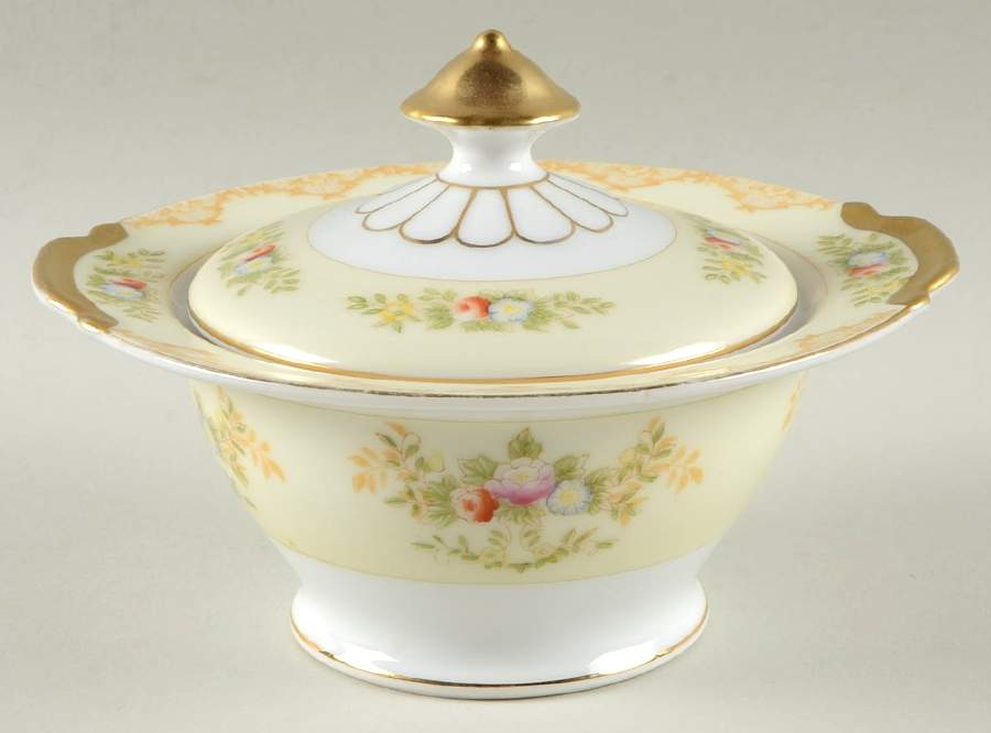 EMP88 Sugar Bowl & Lid by Empress (Japan)-1