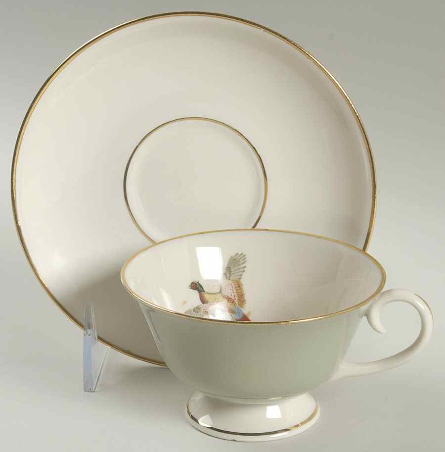 ELH4 Footed Cup & Saucer Set by Eliot-1