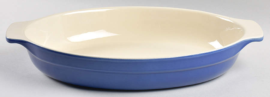 Le Potier Blue (Lavande) 16" Augratin by Emile Henry-1