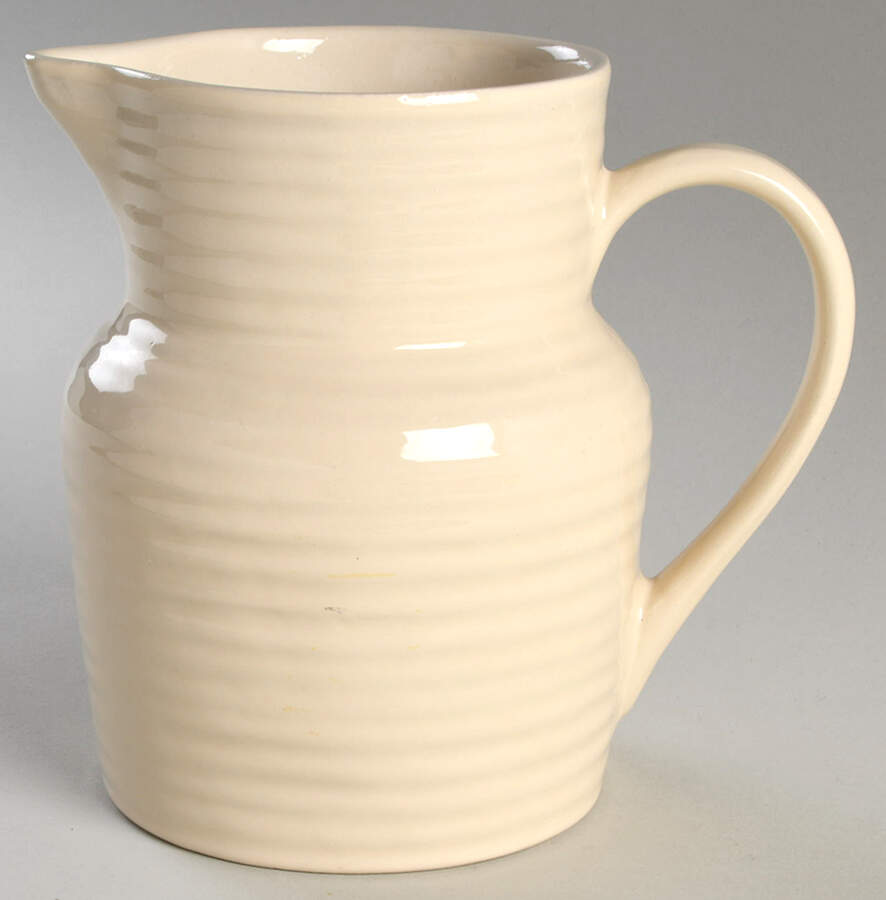 Le Potier Creme (Ivoire) 40 Oz Pitcher by Emile Henry-1
