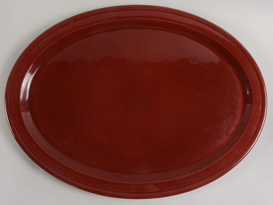 Le Potier Red (Piment) 19" Oval Serving Platter by Emile Henry-1