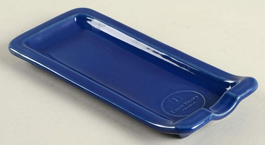 Azur (Blue) Spoon Rest/Holder (Holds 1 Spoon) by Emile Henry-1