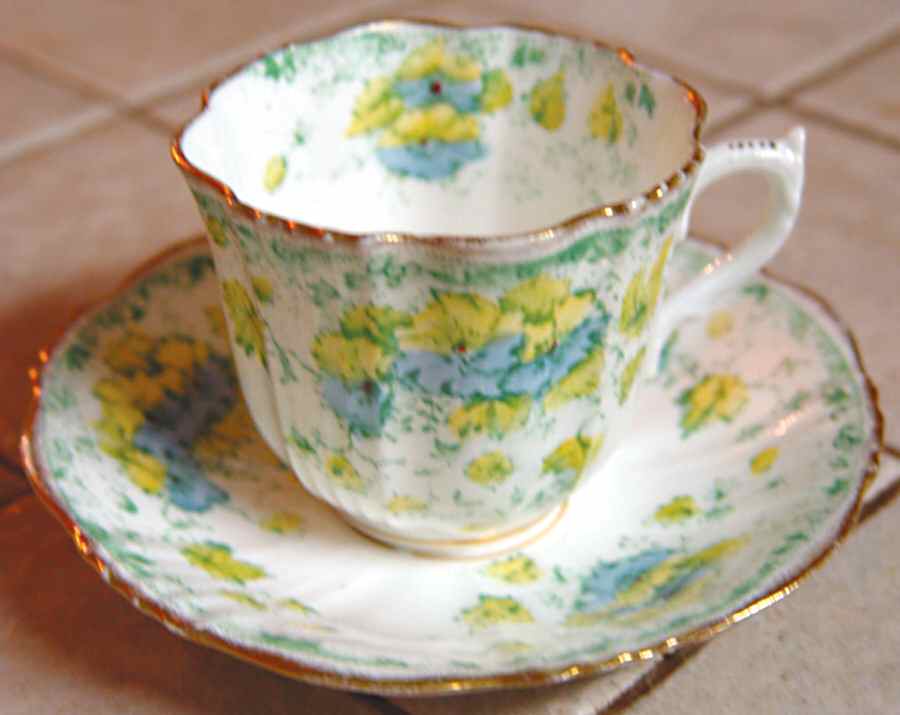 4096 Flat Cup & Saucer Set by J F Wileman-1