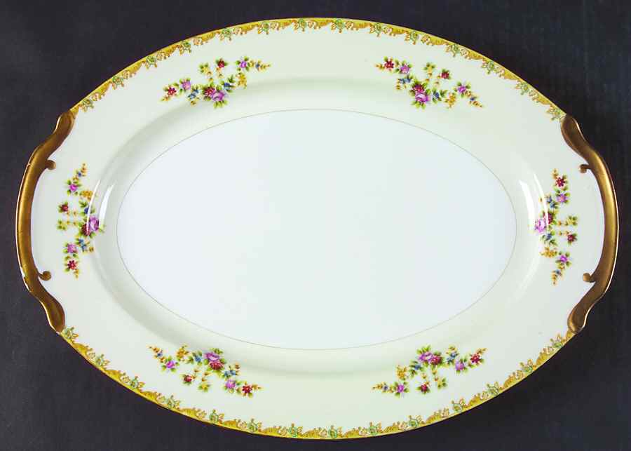 EMP97 16" Oval Serving Platter by Empress (Japan)-1