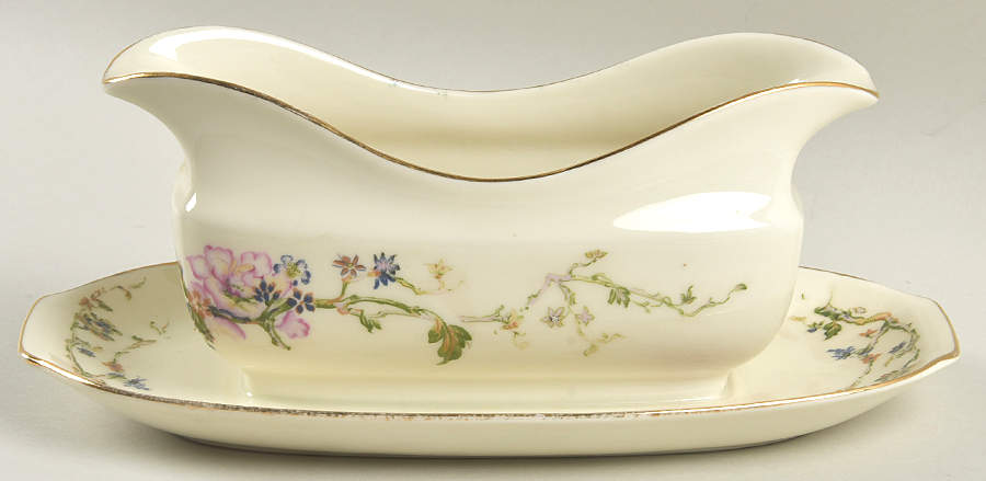 6886 Gravy Boat with Attached Underplate by Epiag-1