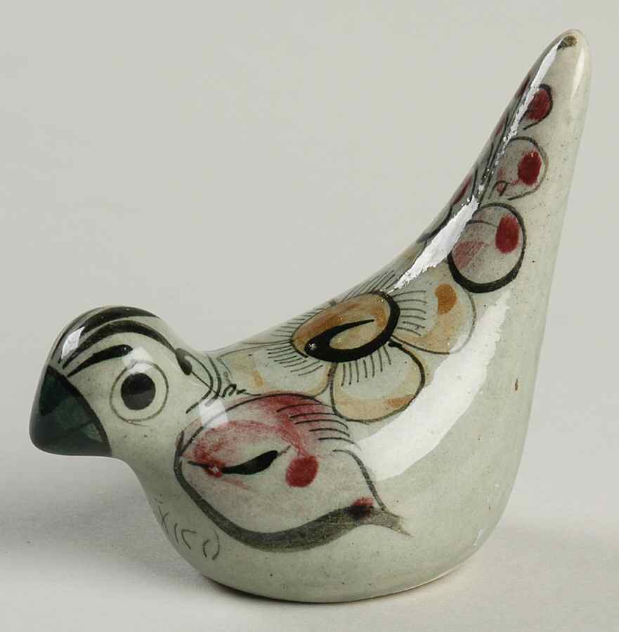 El Palomar Green Small Bird Figurine by Ken Edwards Pottery-1