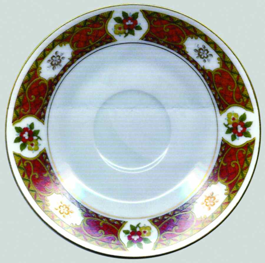Imari Brown Saucer by Empress (Japan)-1