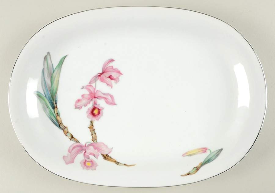 Corsage 14" Oval Serving Platter by Empress (Japan)-1