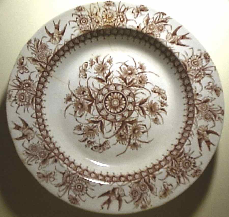 May flower Brown Dinner Plate by Stonier, Hollinshead & Oliver-1