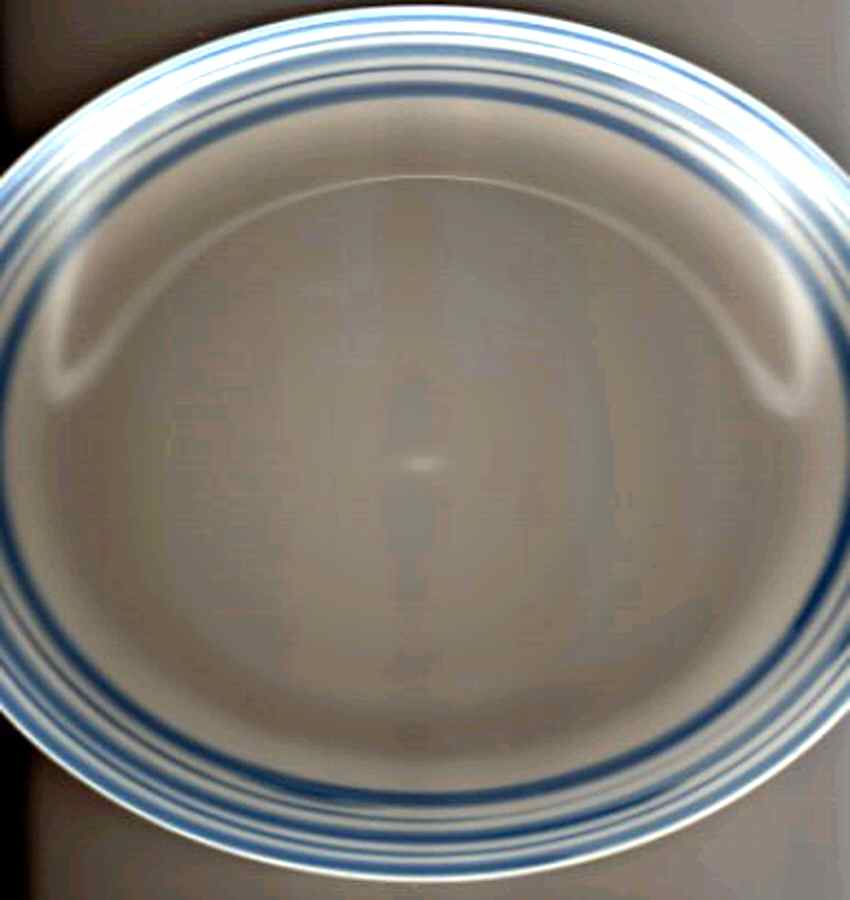 Blue & Ivory Stripe Salad Plate by Essential Home-1