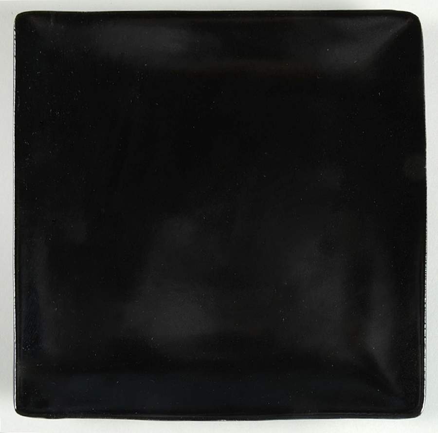 Trilogy Black Square Salad Plate by Essence-1