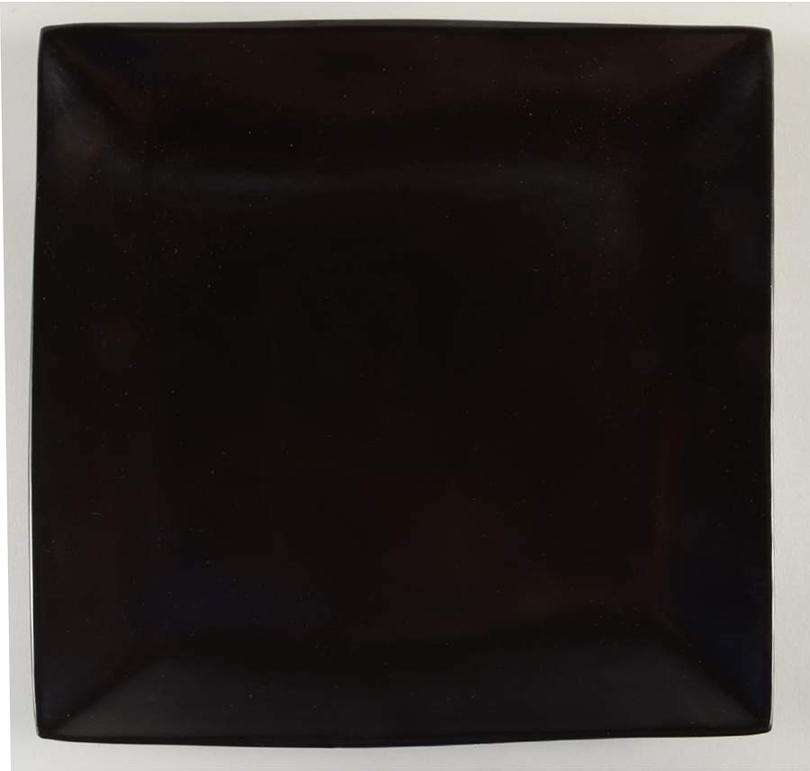 Trilogy Black Square Dinner Plate by Essence-1