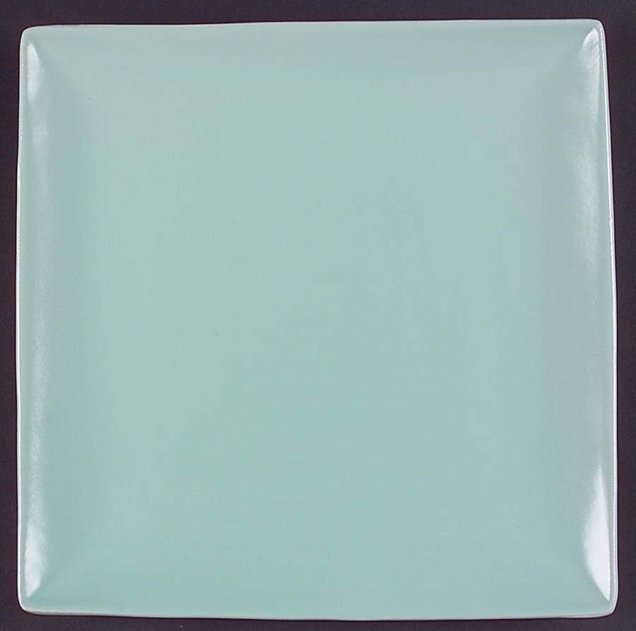 Trilogy Rain Aqua Square Dinner Plate by Essence-1