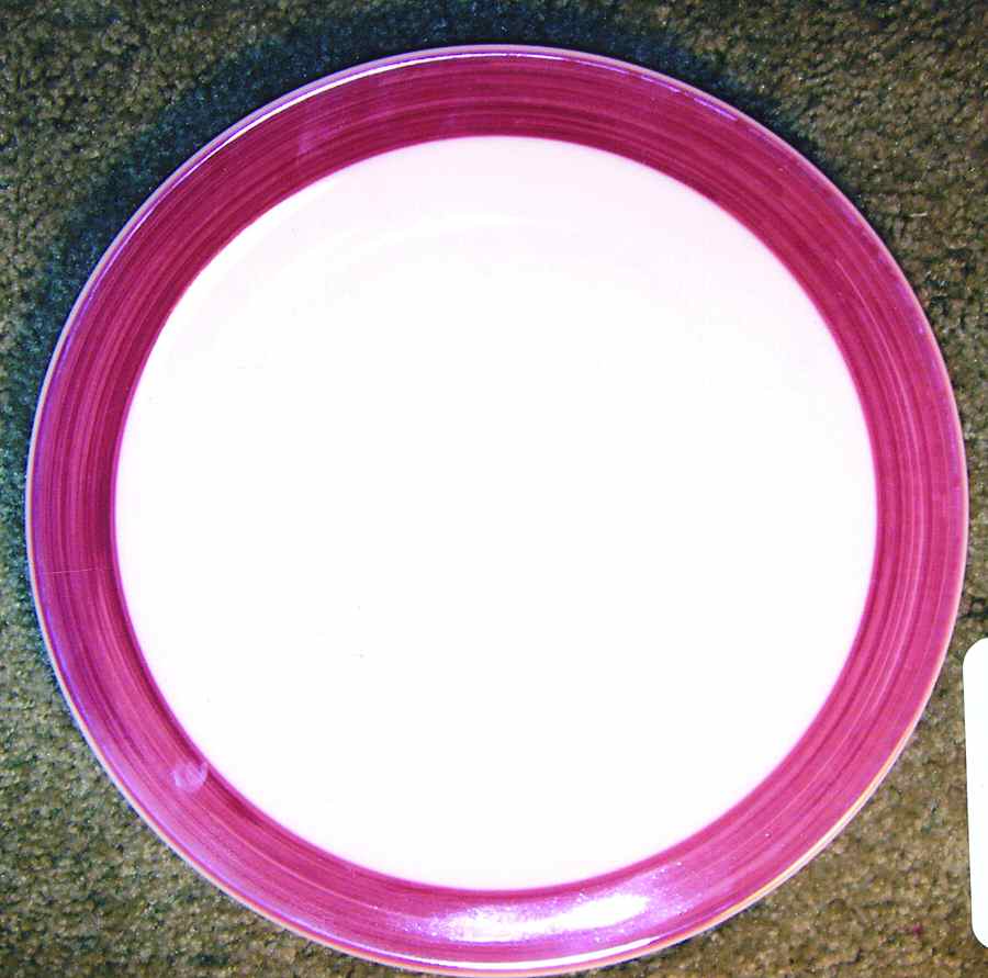 Infinitas Burgundy (Single Band) Dinner Plate by Essential Home-1