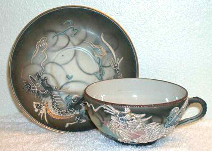 END1 Flat Cup & Saucer Set by Endo China-1