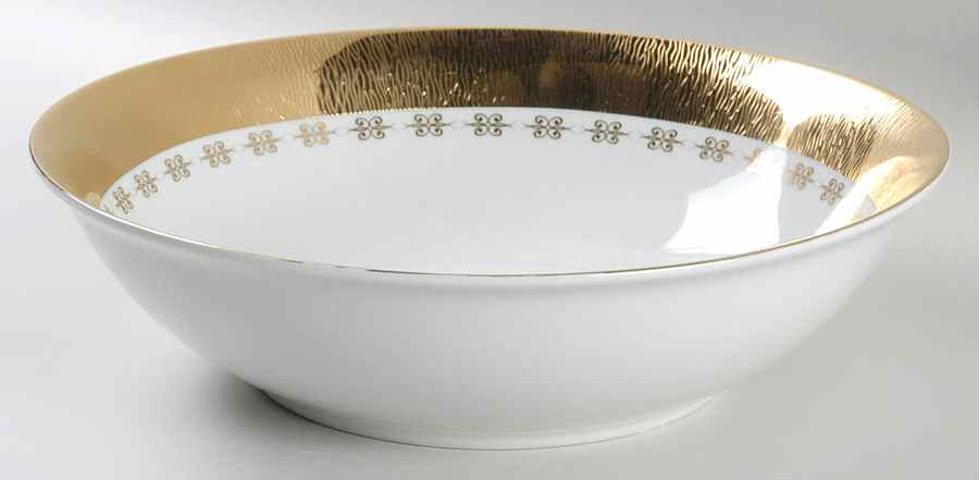 Gold Grandeur 10" Round Serving Bowl by Everyday Luxe-1
