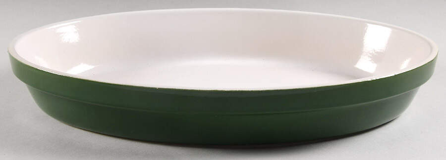 Olive Green 16" Oval Baker by Emile Henry-1