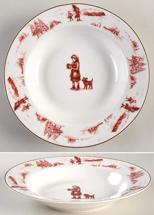 Christmas Magic Rim Soup Bowl by Esc Trading Company-1