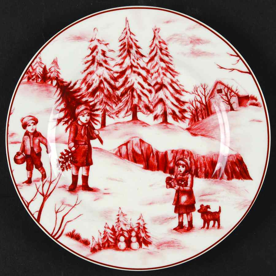 Christmas Magic Salad Plate by Esc Trading Company-1