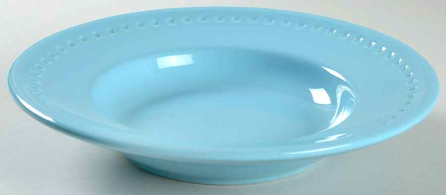 Kick It Up a Notch Aqua Rim Soup Bowl by Emeril Lagasse-1