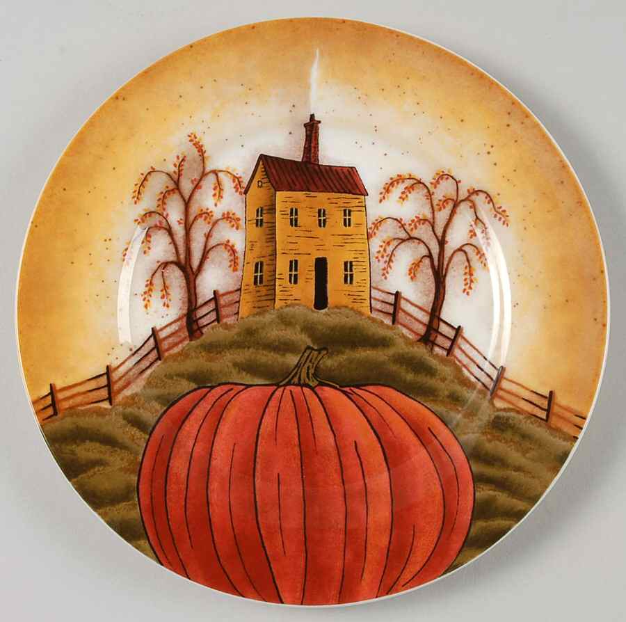 Autumn Splendor Salad Plate by Esc Trading Company-1