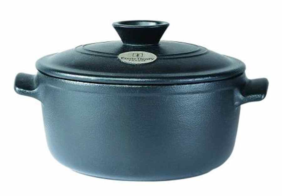 Flame Black 5.5 Qt Stew Pot No Lid by Emile Henry-1