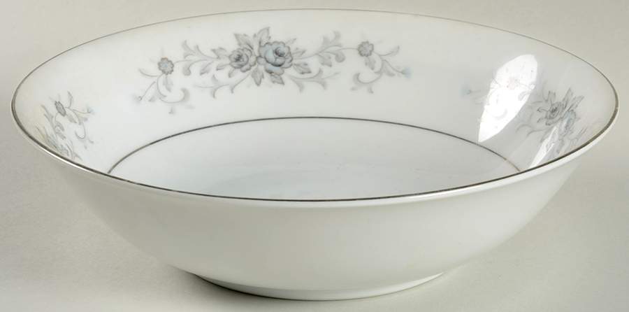 Blue Rose 9" Round Vegetable Bowl by Empress (Japan)-1