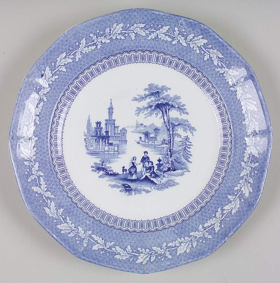 Palmyra Salad Plate by Jacob Furnival & Co-1