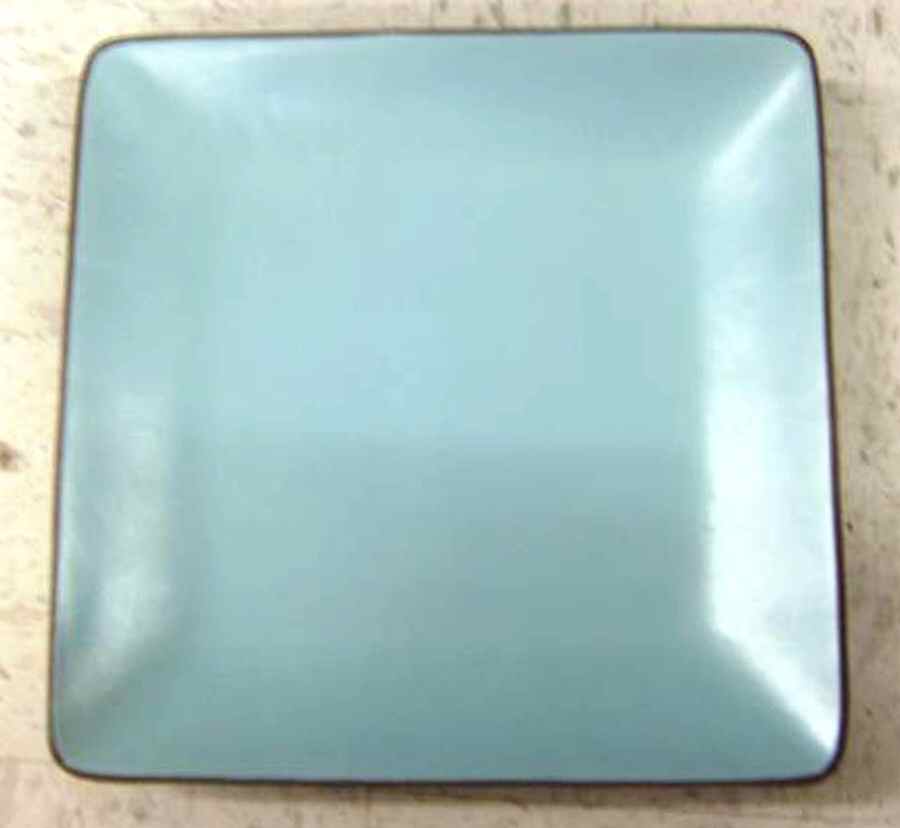 ECO2 Light Blue Square Dinner Plate by Echo Point-1
