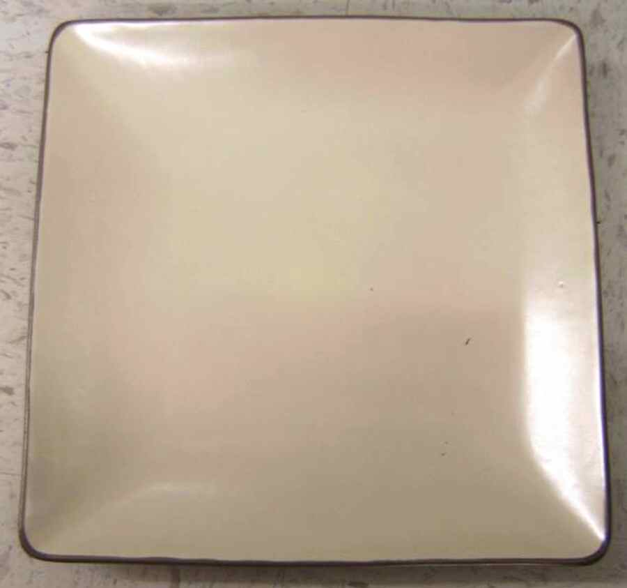 ECO2 Taupe Square Dinner Plate by Echo Point-1