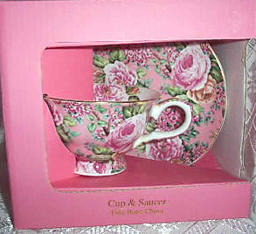 EDX1 Footed Cup & Saucer Set by Edwardian China-1