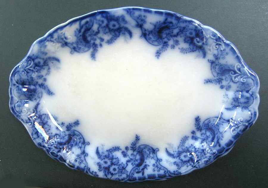 Ayr 11" Oval Serving Platter by W & E Corn-1