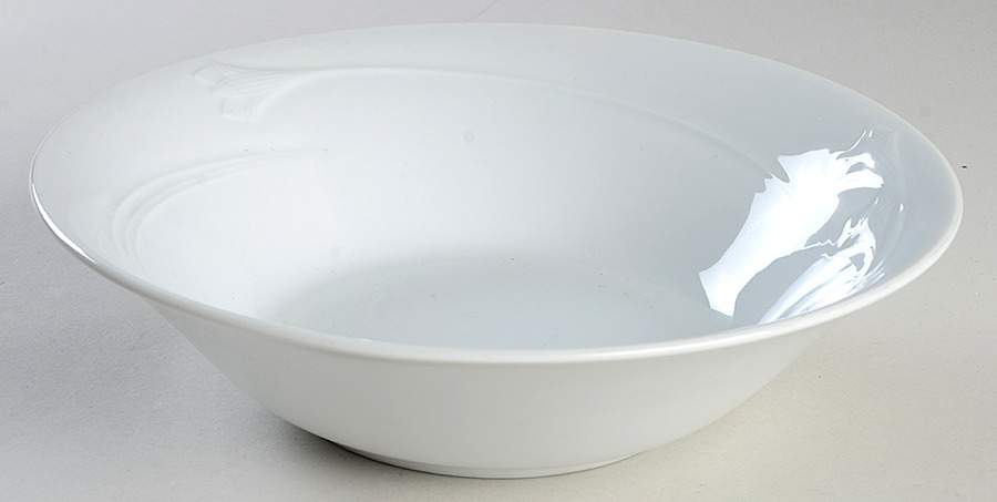 White Jasmine 9" Round Vegetable Bowl by Epicure (Japan)-1